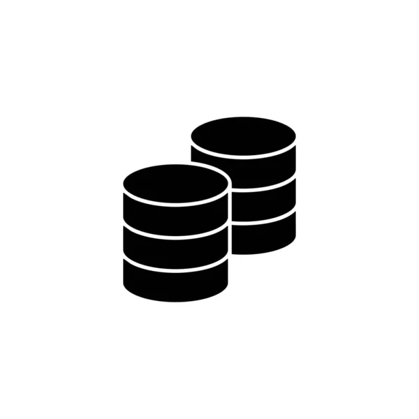 Databasikon Databastecken Och Symbol — Stock vektor