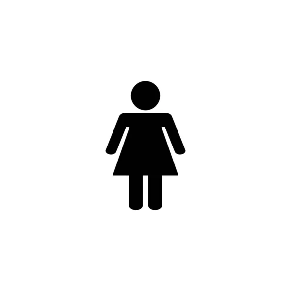Icona Femminile Segno Simbolo Della Donna — Vettoriale Stock
