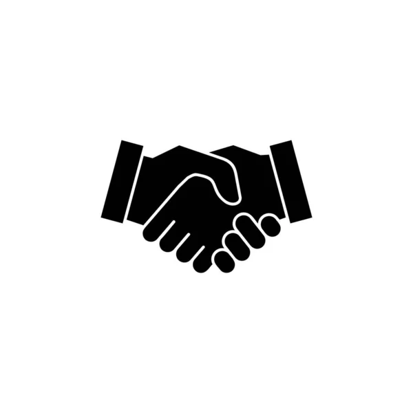 Kézfogás Ikon Üzleti Kézfogás Jel Szimbólum Kapcsolattartási Megállapodás — Stock Vector