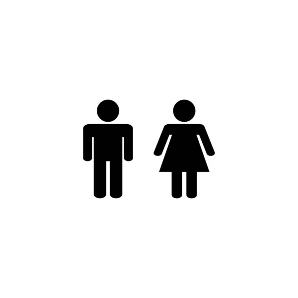 Εικονίδιο Άνδρα Και Γυναίκας Ανδρικό Και Θηλυκό Σημάδι Και Σύμβολο — Διανυσματικό Αρχείο