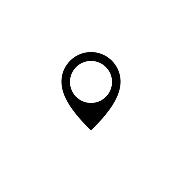 Значок Пин Знак Местоположения Символ Значок Назначения Пин Карты — стоковый вектор
