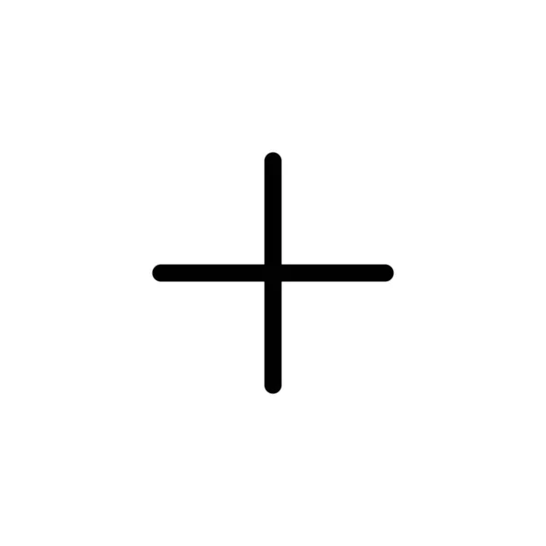 Συν Εικονίδιο Προσθήκη Συν Σύμβολο Και Σύμβολο — Διανυσματικό Αρχείο
