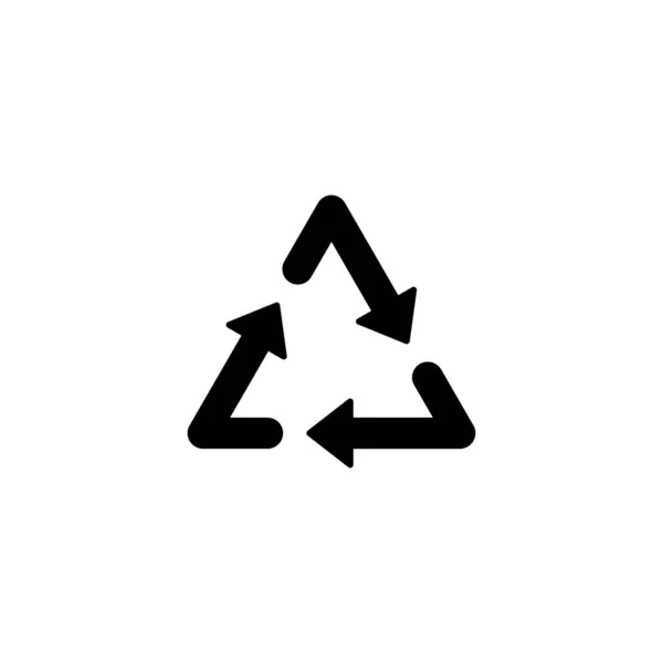 Ícone Reciclagem Sinal Reciclagem Símbolo —  Vetores de Stock