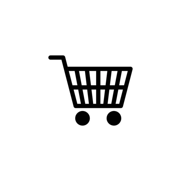 Icône Shopping Panneau Symbole Panier Icône Chariot — Image vectorielle