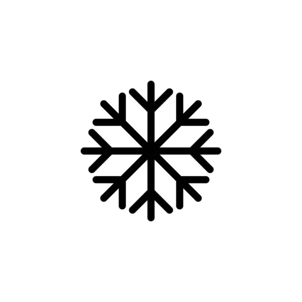 Ikon Salju Tanda Kepingan Salju Dan Simbol - Stok Vektor