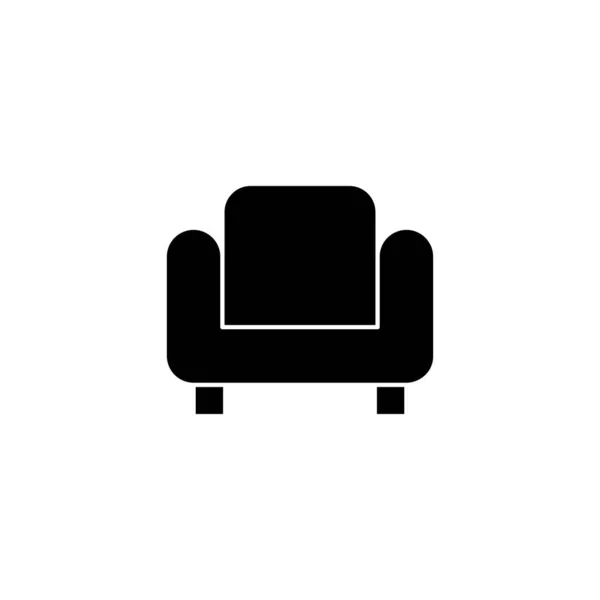 Ikona Kanapy Znak Sofa Symbol Ikona Mebli — Wektor stockowy