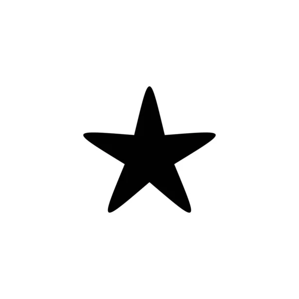 Icono Estrella Signo Símbolo Calificación Icono Estrella Favorita — Archivo Imágenes Vectoriales