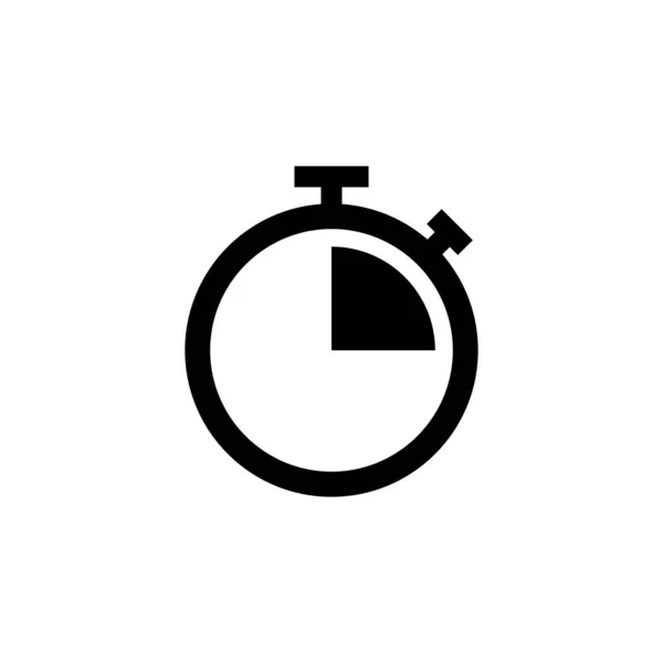 Pictogram Stopwatch Timer Teken Symbool Aftelicoon Termijn — Stockvector