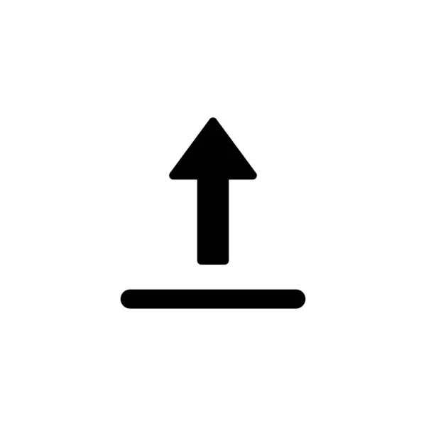 Subir Icono Signo Símbolo Datos Carga — Vector de stock