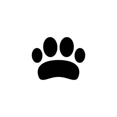 Pençe simgesi. Pençe izi ve sembol. köpek ya da kedi pençesi