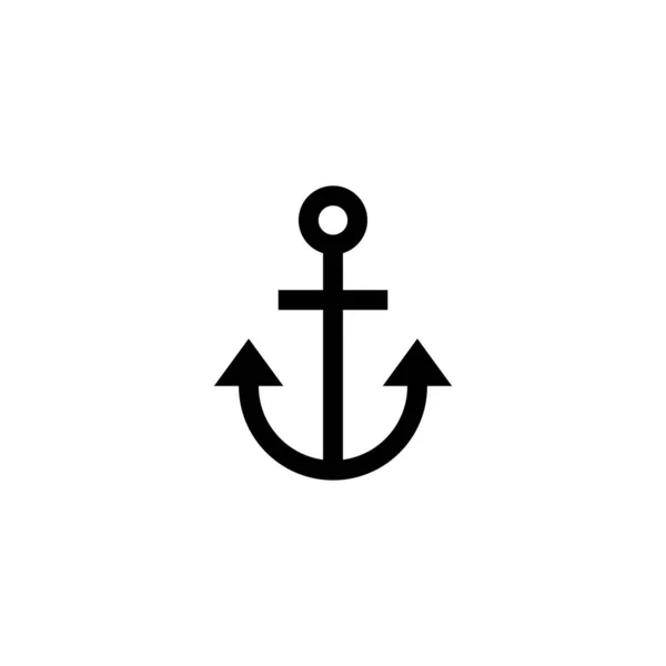 Anker Symbol Ankerzeichen Und Symbol Ikone Der Ankermarine — Stockvektor