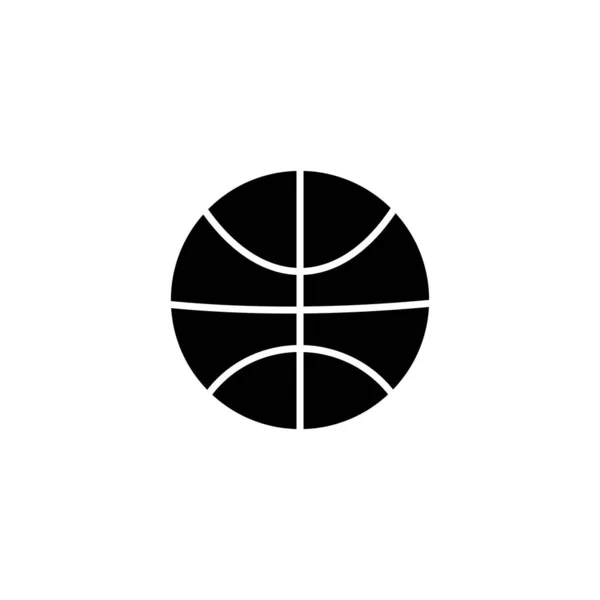 Kosárlabda Ikon Kosárlabda Jel Szimbólum — Stock Vector