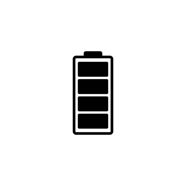 Ikona Baterie Značka Nabíjení Baterie Symbol Úroveň Nabití Baterie — Stockový vektor