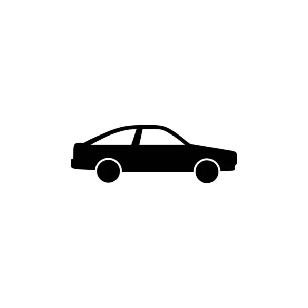 Araba Ikonu Araba Işareti Sembol Küçük Sedan — Stok Vektör