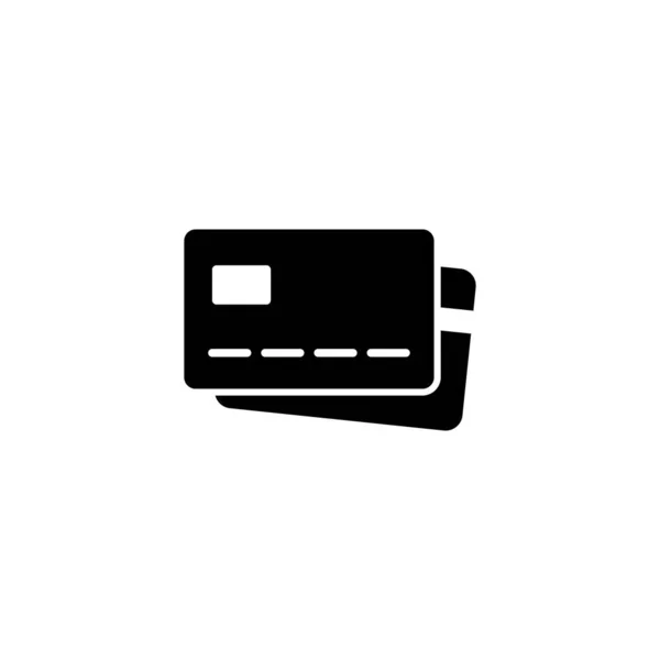 Ikona Karty Kredytowej Znak Symbol Płatności Kartą Kredytową — Wektor stockowy
