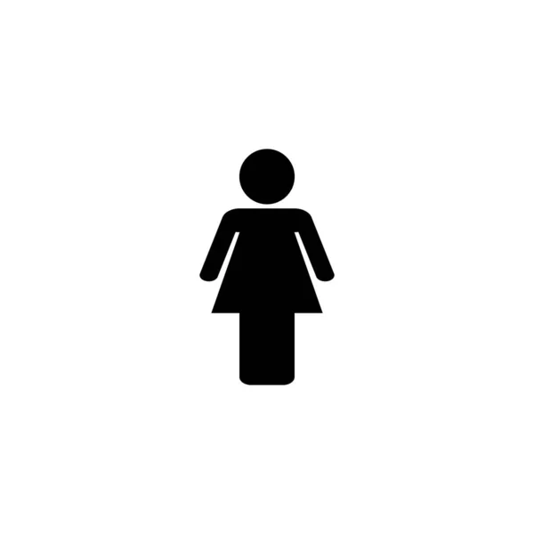 Une Icône Féminine Signe Symbole Femme — Image vectorielle