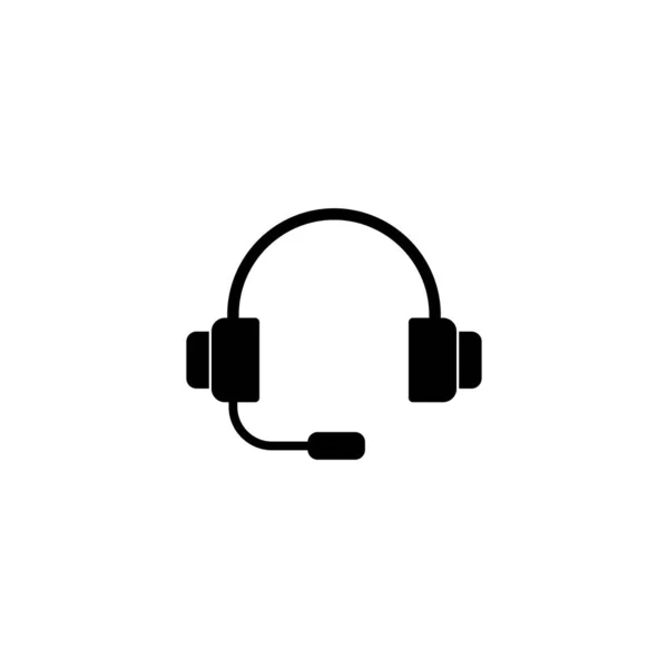 Kopfhörer Symbol Zeichen Und Symbol Für Headset — Stockvektor