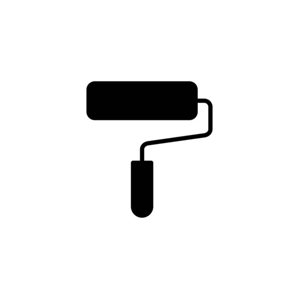 Icon Bemalen Pinsel Zeichen Und Symbol Icon Vektor Für Farbroller — Stockvektor