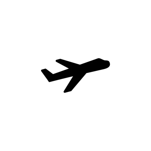 Піктограма Літака Знак Символ Літака Символ Польотного Транспорту Подорожній Знак — стоковий вектор