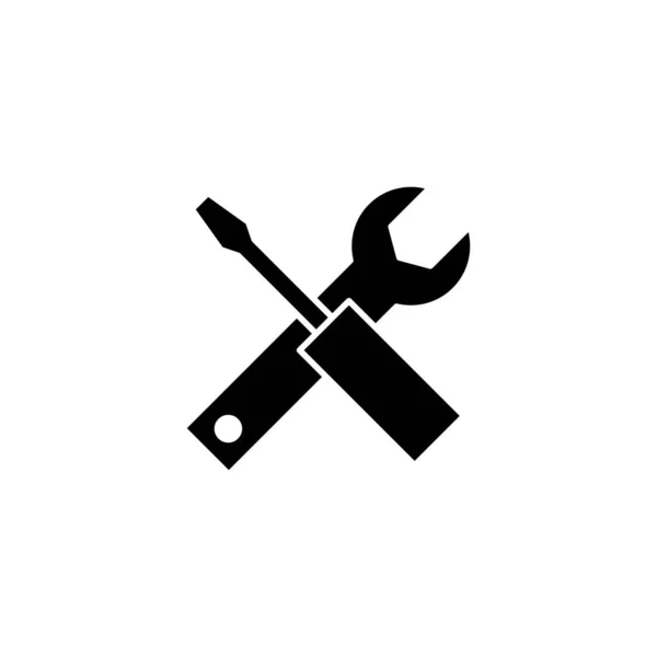 stock vector Repair tools icon. tool sign and symbol. setting icon. Wrench and screwdriver. Service