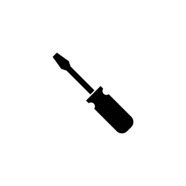 Cacciavite Icon Tools Segno Simbolo — Vettoriale Stock
