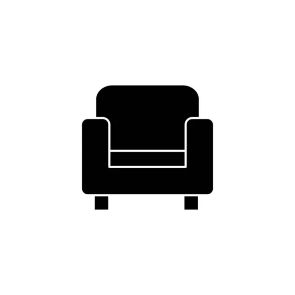 Ikona Kanapy Znak Sofa Symbol Ikona Mebli — Wektor stockowy