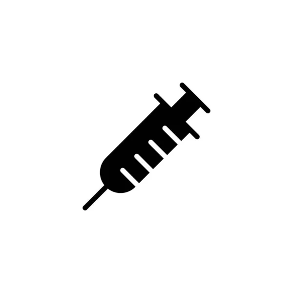 Значок Шприца Знак Єкції Символ Значок Вакцини — стоковий вектор