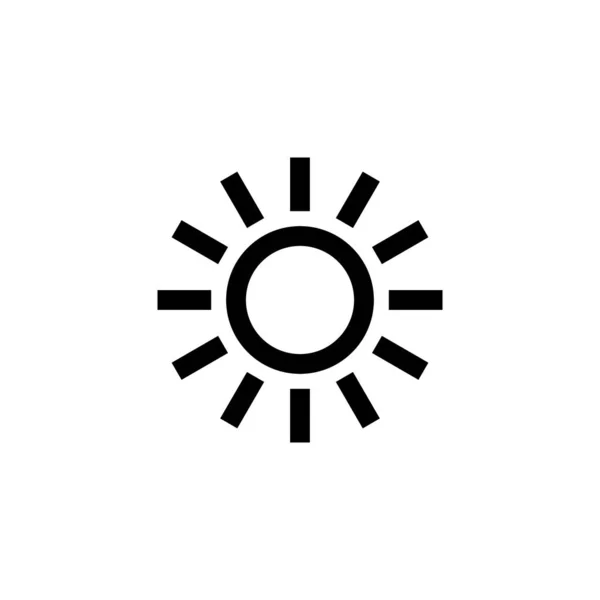 Икона Солнца Знак Яркости Символ — стоковый вектор