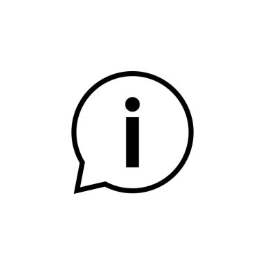 Bilgi simgesi simgesi. İmza ve sembol hakkında. Faq simgesi