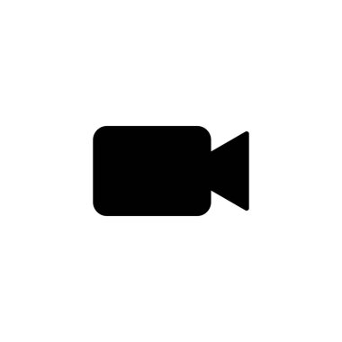 Video simgesi. Video kamera işareti ve sembol. Film tabelası. Sinema