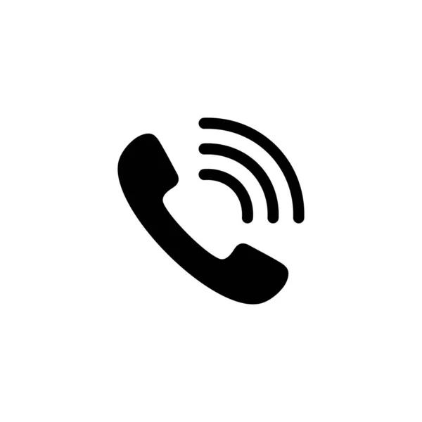 Apel Icon Semnul Telefonului Simbolul Icoana Telefonului Contactați — Vector de stoc