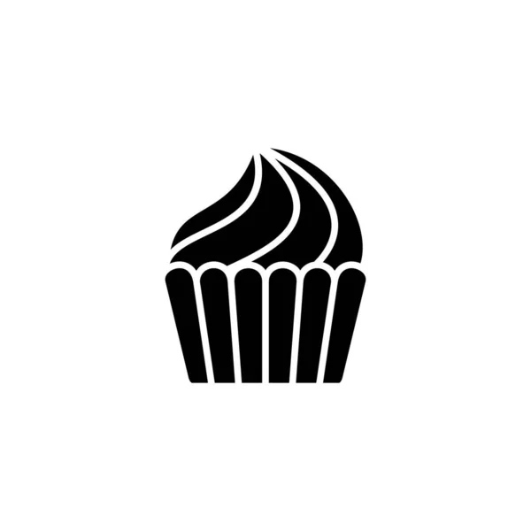Icône Gâteau Tasse Gâteau Signe Symbole — Image vectorielle