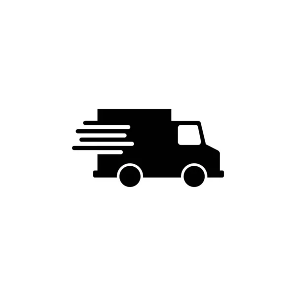 Icono Del Camión Reparto Firma Símbolo Del Camión Reparto Envío — Vector de stock
