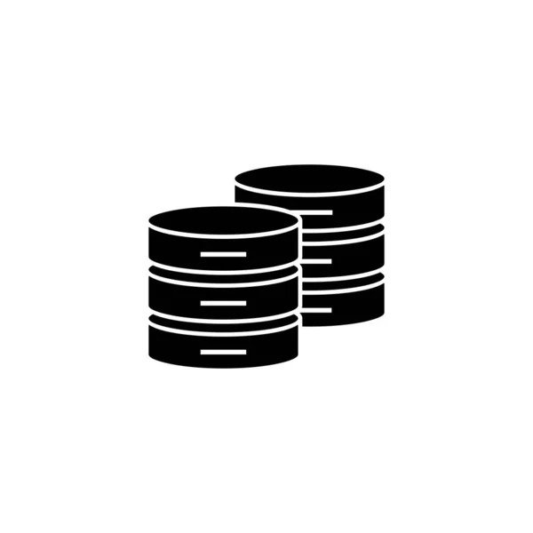 Datenbank Symbol Zeichen Und Symbol Der Datenbank — Stockvektor