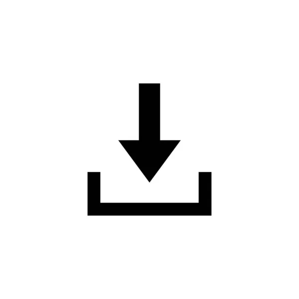 Descargar Icono Descargar Signo Símbolo — Vector de stock