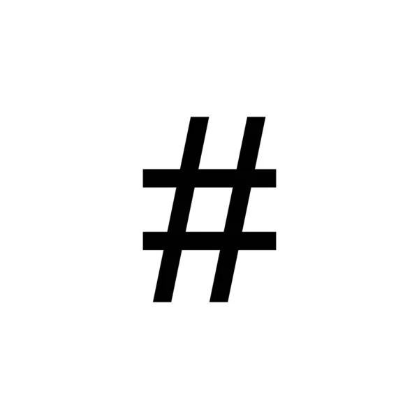 Ícone Hashtag Hashtag Sinal Símbolo —  Vetores de Stock