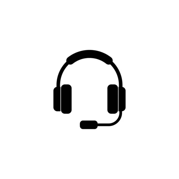 Ikona Słuchawek Znak Symbol Zestawu Słuchawkowego — Wektor stockowy
