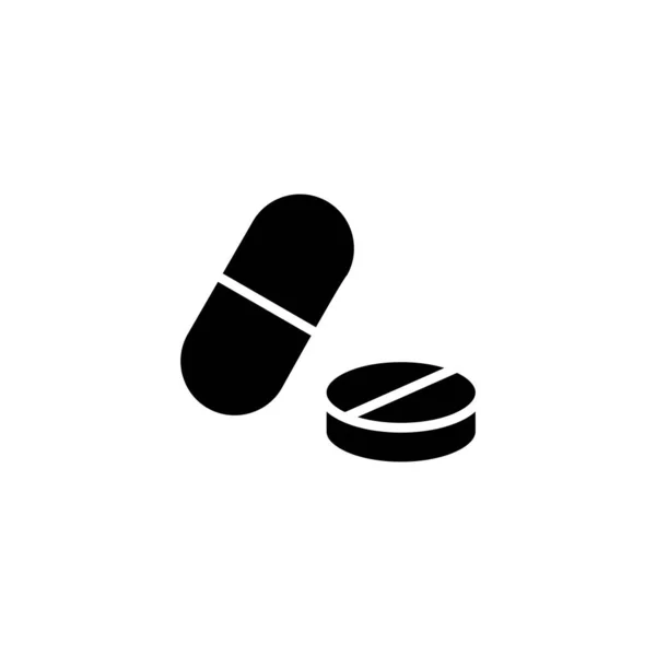 薬のアイコンだ カプセル アイコン 薬の記号と記号 — ストックベクタ