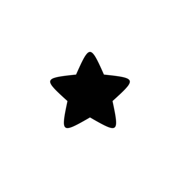 Icona Stellare Segno Simbolo Valutazione Icona Stella Preferita — Vettoriale Stock