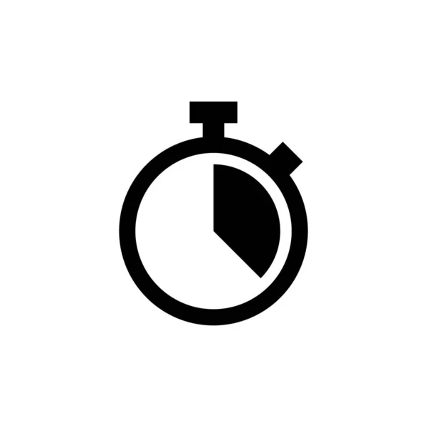 Stoppuhr Symbol Zeitschaltzeichen Und Symbol Countdown Symbol Zeitspanne — Stockvektor