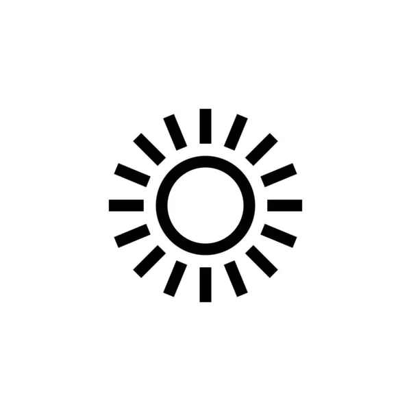 Icono Del Sol Signo Símbolo Brillo — Archivo Imágenes Vectoriales