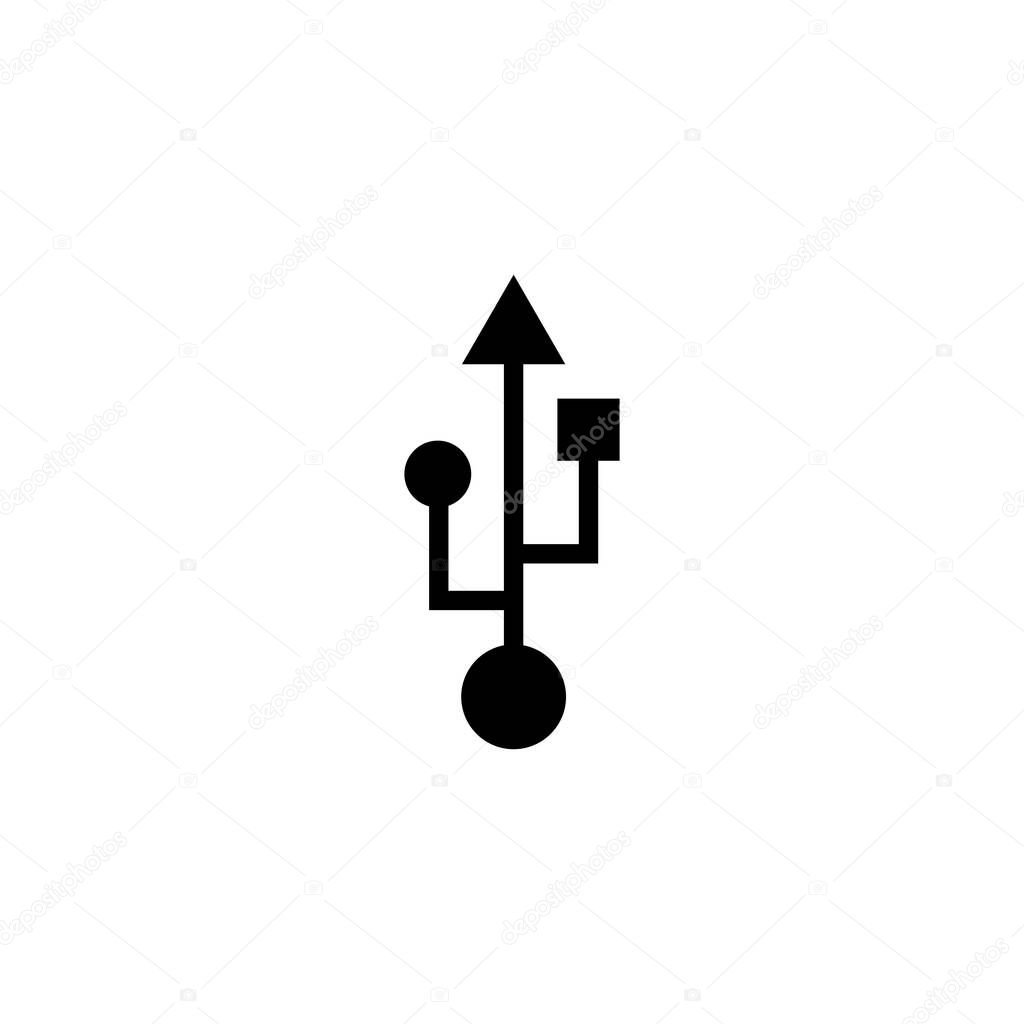 Usb icon. Flash disk sign and symbol. flash drive sign.