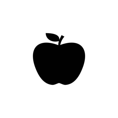Elma ikonu. Web tasarımı için elma işareti ve semboller.