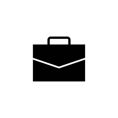 Evrak çantası simgesi. Bavul işareti ve sembol. bagaj sembolü.