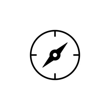 Pusula simgesi. ok pusula simgesi işareti ve sembolü