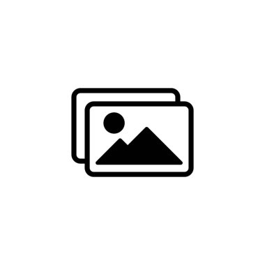 Resim simgesi. Fotoğraf galerisi işareti ve sembol. resim simgesi