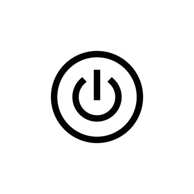Güç simgesi. Güç Anahtarı işareti ve sembolü. Elektrik gücü.