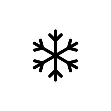 Kar ikonu. kar tanesi işareti ve sembol