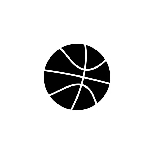 Kosárlabda Ikon Kosárlabda Jel Szimbólum — Stock Vector