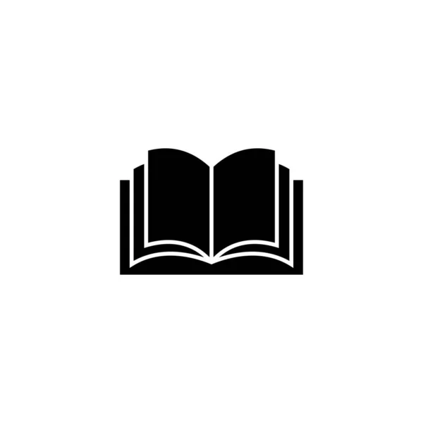 Buchikone Zeichen Und Symbol Des Offenen Buches Ebook Symbol — Stockvektor